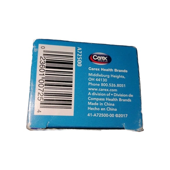 Carex Gray Cane Tips 2 pack Fits All Standard Canes & Crutches 3/4" NEW in Box - Picture 4 of 5